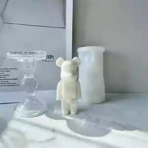 Mini Bär Silikon Kerzenform Bärziegel Harz Form Seifenherstellung Form Handarbeit - Bild 1 von 4