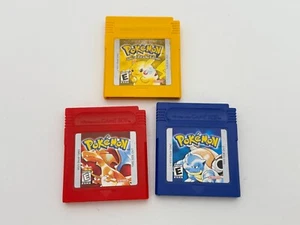 Pokemon: Red, Blue, & Yellow Special Pikachu Edi. (Nintendo Game Boy) Authentic - Picture 1 of 8