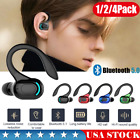 Bluetooth 5.2 Headset Wireless Earbuds Earphones Stereo Headphones Ear Hook USA