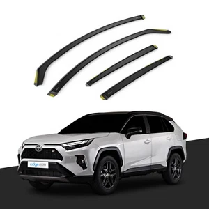 TOYOTA RAV-4 MK5 2019-onwards 5 Door SUV Wind Deflectors 4pc Tinted - Picture 1 of 3
