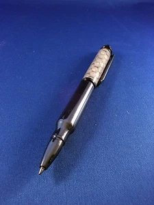 Handmade Rattlesnake Click Ballpoint pen, Gunmetal Finish - Picture 1 of 3