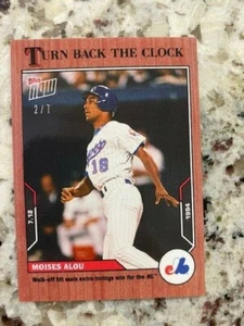 2021 TOPPS NOW TURN BACK THE CLOCK CHERRY PARALLEL CARD 2/7 MOISES ALOU #103 - Picture 1 of 1