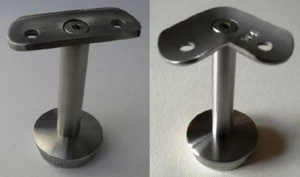 Soporte de pasamanos de acero inoxidable V2A soporte pasamanos postes barandilla consola VA. - Imagen 1 de 9