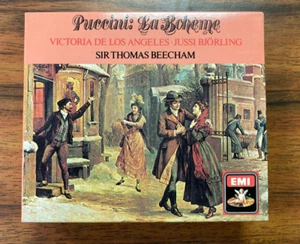 Puccini LA BOHEME Opera 2 CD Set (1986) Jussi Bjorling Sir Thomas Beecham IMPORT - Picture 1 of 5
