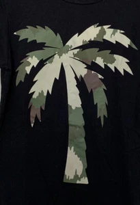 Camiseta Negra BLVD Supply Camuflaje Palm Tree Life Para Hombre Talla S Hecha en EE. UU. - Imagen 1 de 7