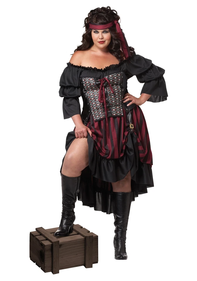 Pirate Wench Adult Plus Size Halloween Costume 3x
