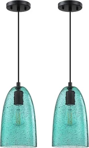 Dolaimy House 2pk Indoor Hanging Kitchen Island Pendant Lights Green DH3769BD103 - Picture 1 of 2