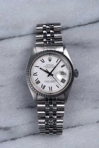 Vintage Rolex Datejust 80s Ref 16030 Automatic White Buckley Dial 36mm Case. - Picture 1 of 5