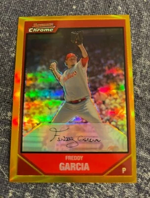 2007 Bowman Chrome Gold Refractor #33/50 Freddy Garcia #31 - Image 1 of 2