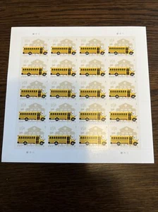 2023-School Bus Stamp Sheet(additional Ounce20 Stamps)MNH-US - Picture 1 of 1