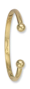Gold Torque Bangle Men's Gents Solid Gold 9 Carat Yellow Gold Bracelet Heavy - Picture 1 of 1