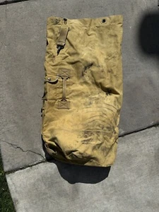 Vintage 1940s Us Army Military WW2 China Duffle Bag USMC - Picture 1 of 6