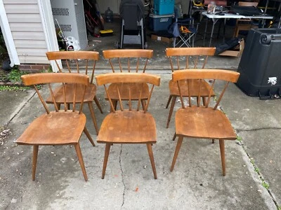 Juego de 6 sillas de comedor modernas de mediados de siglo Paul McCobb Planner Group Foto 1 de 4