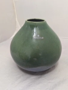 Scheurich Vase Pottery 555 - 18 German Vtg Blue Green Round - Picture 1 of 13