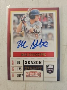 MAC GUSCETTE 2017 Panini Contenders USA Baseball 15U Team Exclusive AUTO /100 - Bild 1 von 2