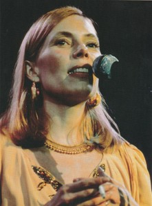 Joni Mitchell, Early 1970s - Miniature Poster & Card Frame