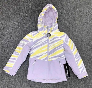 Spyder Conquer Insulated Ski Jacket Violet Color Winter Jacket Size 8 Girls NWT - Picture 1 of 9