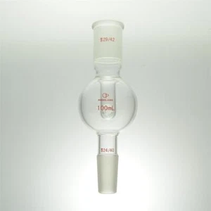 Laboratory  100mL Glass Anti-Foam Adapter top Joint 29/42 - Picture 1 of 3
