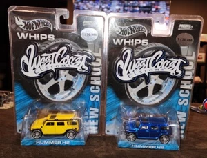 Hot Wheels Whips West Coast Customs Hummer H2 amarillo y azul lote de 2/30.000 - Imagen 1 de 1