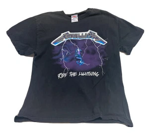 Camiseta Vintage Años 90 Banda METALLICA Ride The Lightning Talla L - Imagen 1 de 5