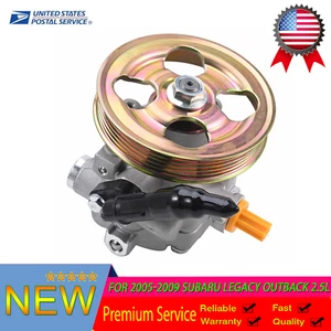 Power Steering Pump with Pulley For 2005-2009 Subaru Legacy &Subaru Outback 2.5L - Picture 1 of 9