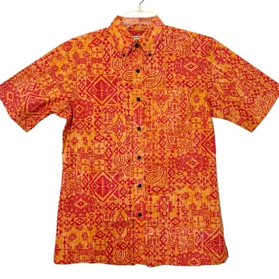 Pendleton Surf Reyn Spooner LE Shirt Mens S Button Down Geometric Tropical S/S - Image 1 of 4