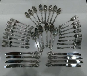 Sterling Silver Pirouette by Alvin Flatware Service for 8 With 38 Pieces Vintage - Picture 1 of 24