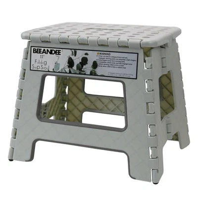 11" Folding Step Stool for Adults Kids Holds Up to 300 lbs,Non-Slip Folding S... - Image 1 of 4