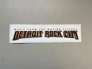 De colección 1999 Mercury Detroit Rock City Banda Sonora LP Promo Parachoques Pegatina KISS - Imagen 1 de 3