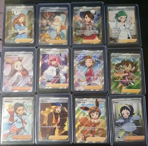 12 Cartas Entrenadores Aroma Dama Poke Niño Gloria Shauna Klara Linda Dama Pokemon Casi Nuevo - Imagen 1 de 1