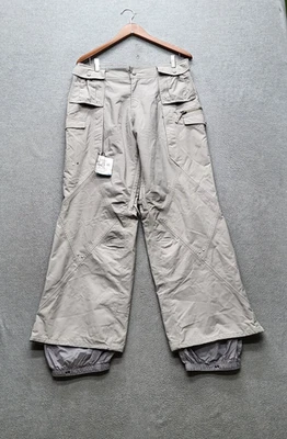 Pantalones de nieve Burton para mujer M gris nailon poliuretano logotipo bordado snowboard esquí Foto 1 de 4