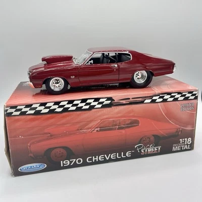 Chevelle Pro Street 1970 Welly Collectable 1:18 edición limitada metal fundido a presión Foto 1 de 4