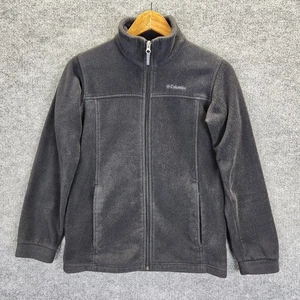 Columbia Jacket Boy's Large (14-16) Black Fleece Full Zip Coat Outdoor Kids - Picture 1 of 12