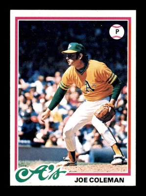 1978 Topps #554 Joe Coleman  NM/NM+ X3095821 - Image 1 of 3