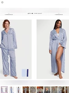 Victorias Secret NWT 3 Piece Satin Pajama And Robe Set - Bild 1 von 13