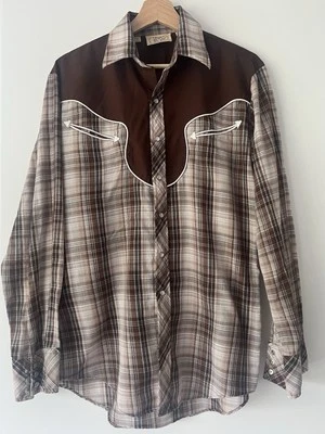 Vintage 1970’s BW Bar westerns Cowboy Shirt  Medium 15-15.5 Beyoncé Gig Ready - Image 1 of 4
