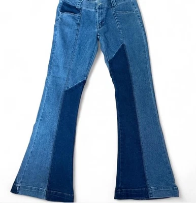 Pantalones de mezclilla Frankiend The Studs Forever 21 Bell Bottom talla XL Foto 1 de 4