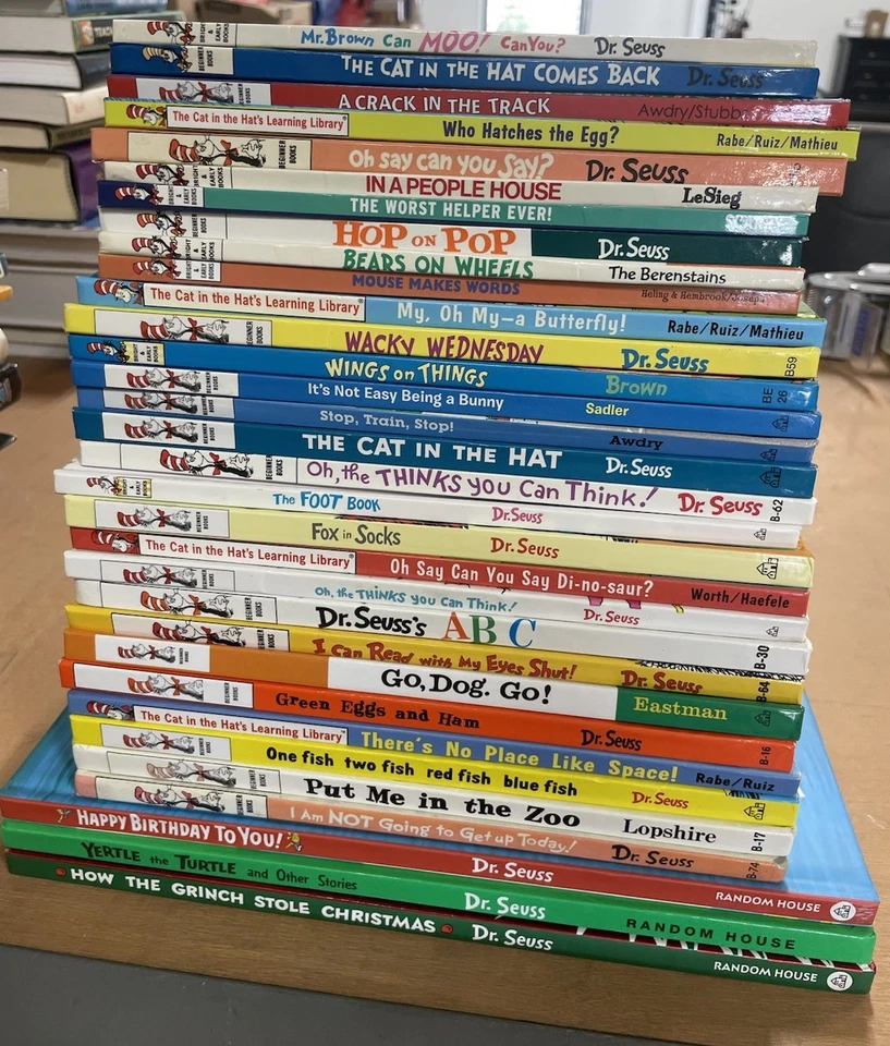 Lot Of 32 Dr Seuss Beginner & Bright And Early Hardcover Books - Image 1 of 1