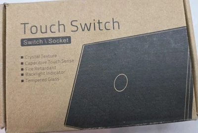 Interruptor de luz táctil de pared de 2 vías Livolo EE. UU. Panel de vidrio Indicador LED blanco NUEVO LEER Foto 1 de 4