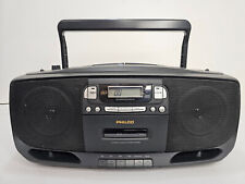 Philco 2CDK AM/FM Radio Dual Compact Disk Cassette Stereo Boombox Tested Working