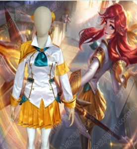 LOL Battle Academia Lux Prestige Edition Ver. Dress Outfit Game Cosplay Costume - Picture 1 of 5