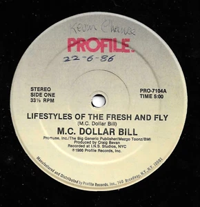 M.C. DOLLAR BILL lifestyles of the fresh and fly PROFILE RECORDS. - Picture 1 of 2