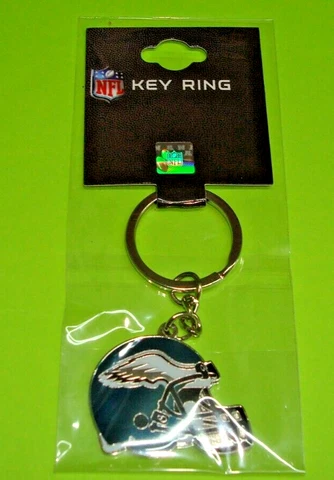 2023 SUPERBOWL NFL - PHILADELPHIA EAGLES OFFICIAL TEAM HELMET KEY CHAIN RING Cover