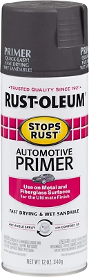 Imprimación automotriz Rust-Oleum 2089830 detiene el óxido, 12 onzas, gris oscuro Foto 1 de 2