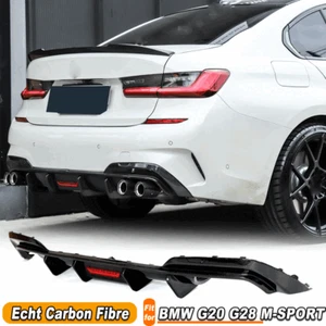 Para BMW Serie 3 G20 330i Paquete M Parachoques Carbono Difusor Trasero Difusor Parte Trasera - Imagen 1 de 10