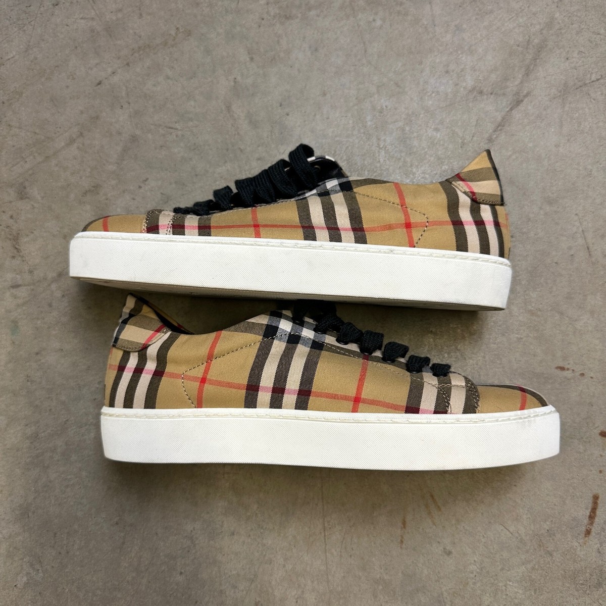 スニーカー BURBERRY Women Shoes 8105187162393 Beige Size 6 - Burberry Vintage Check Beige for sale online | eBay