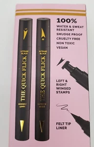 Quick Flick Eye Liner Wing Stamp 10mm Modest Size Intense Black Color NIB New - Picture 1 of 11