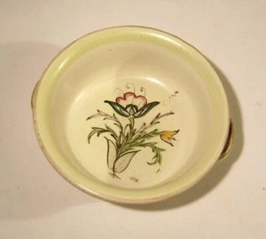 Cuenco de gres Denby vintage con flores pintadas a mano y dos asas - Imagen 1 de 6