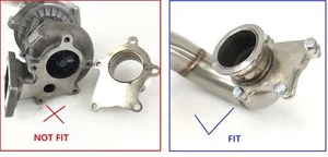 2.5" V-band Turbo Charger Flange adapter to T3/T4 5-Bolt Adapter - Picture 1 of 15