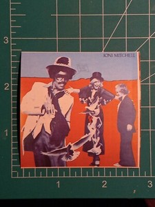 1981 panini discorama pop rock music sticker card JONI MITCHELL #79